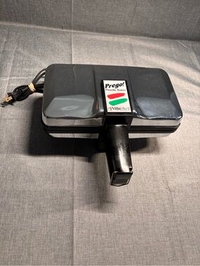 VillaWare Pizzelle Baker Prego Series II 3600-NS Stainless Italian Cookie Maker.
